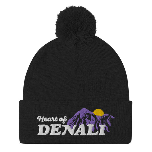 Heart of Denali — Pom Pom Beanie