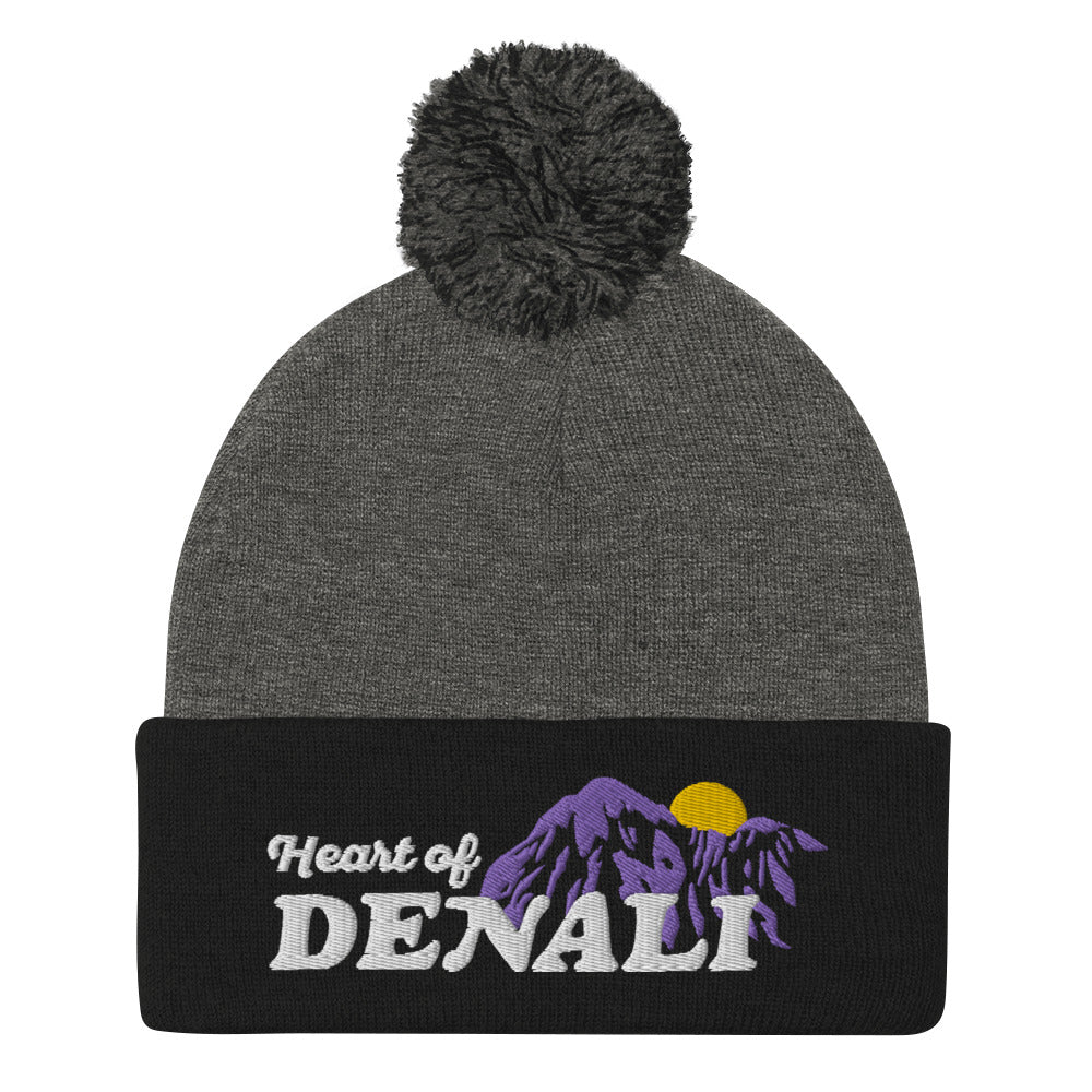 Heart of Denali — Pom Pom Beanie