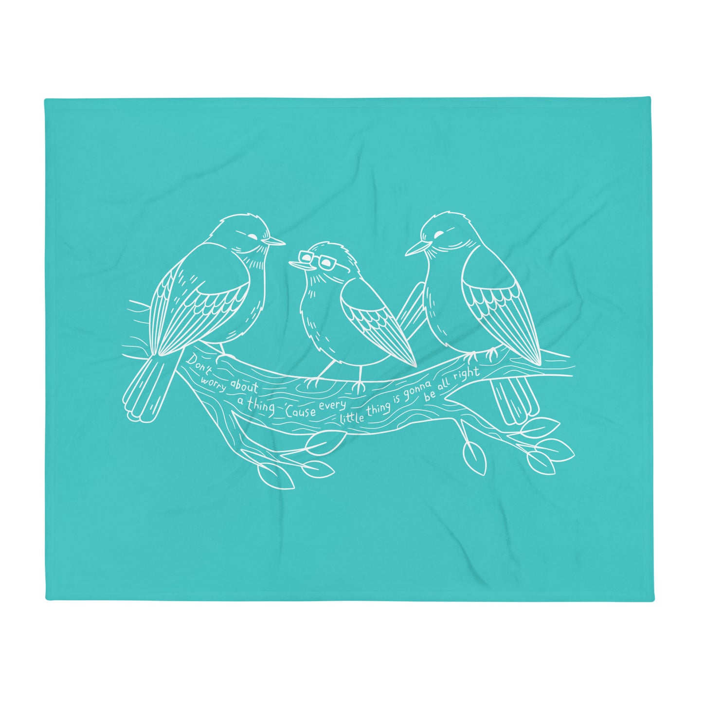 Three Little Birds — Fuzzy Throw Blanket