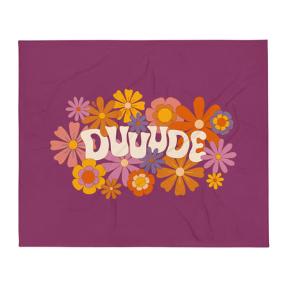 Dude — Fuzzy Throw Blanket