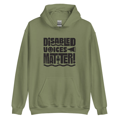 Disabled Voices Matter — Adult Unisex Hoodie