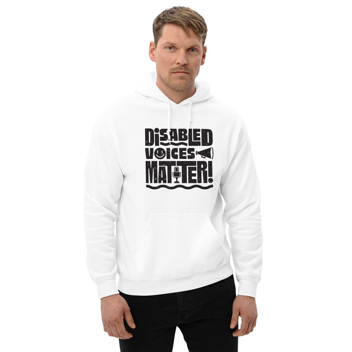 Disabled Voices Matter — Adult Unisex Hoodie