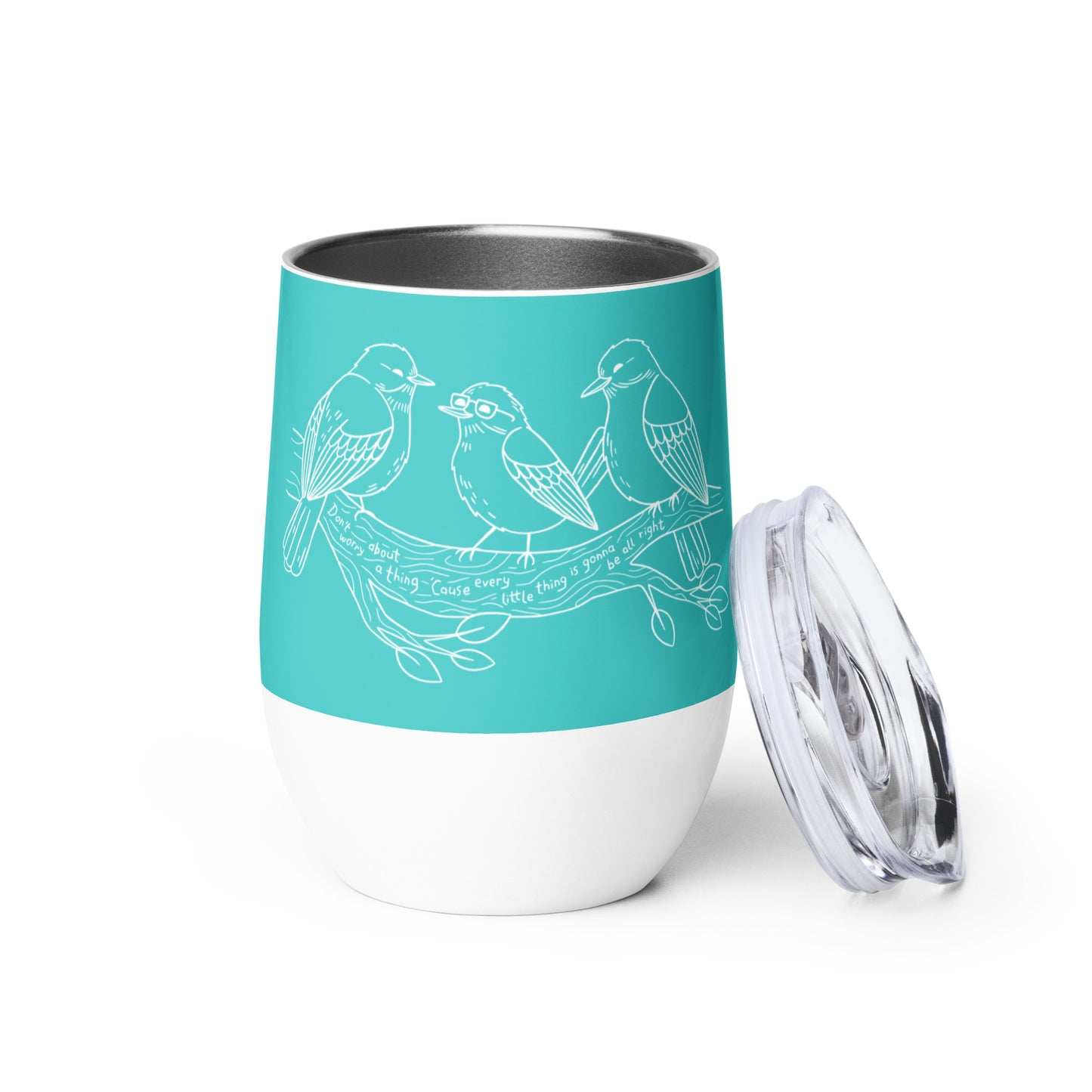 Three Little Birds — Wine Tumbler