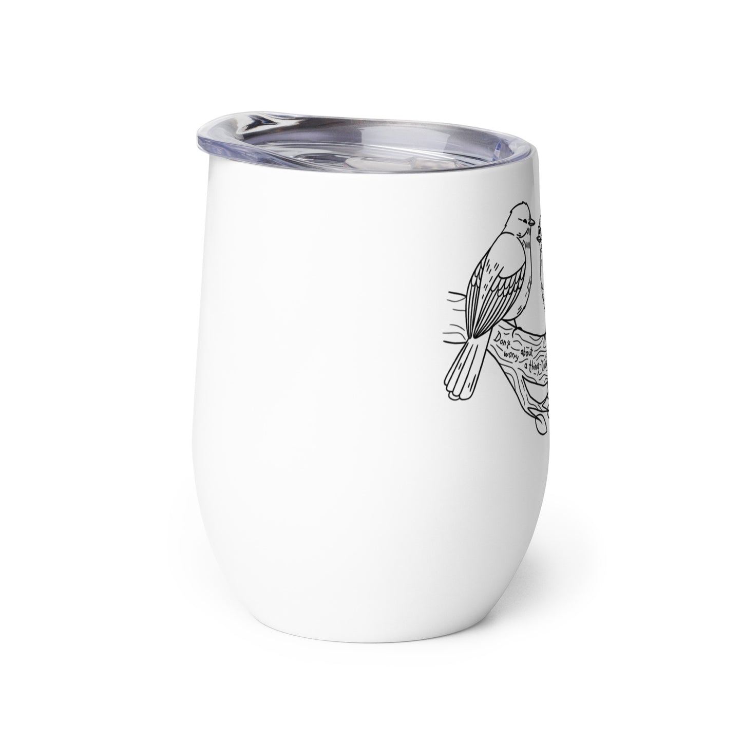 Three Little Birds — Wine Tumbler