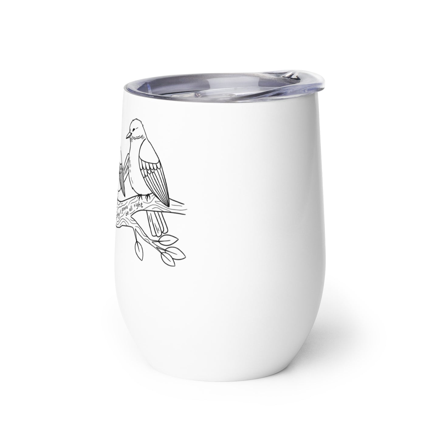 Three Little Birds — Wine Tumbler