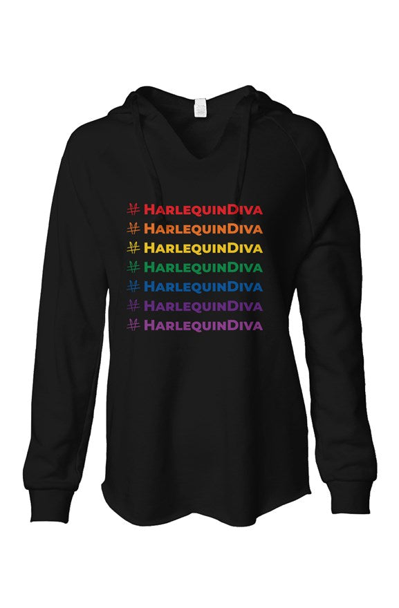 #HarlequinDiva — Women's Lightweight Hooded Sweatshirt