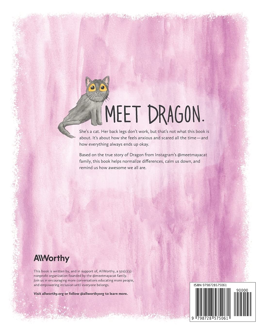 Dragon the Scaredy Cat book back cover