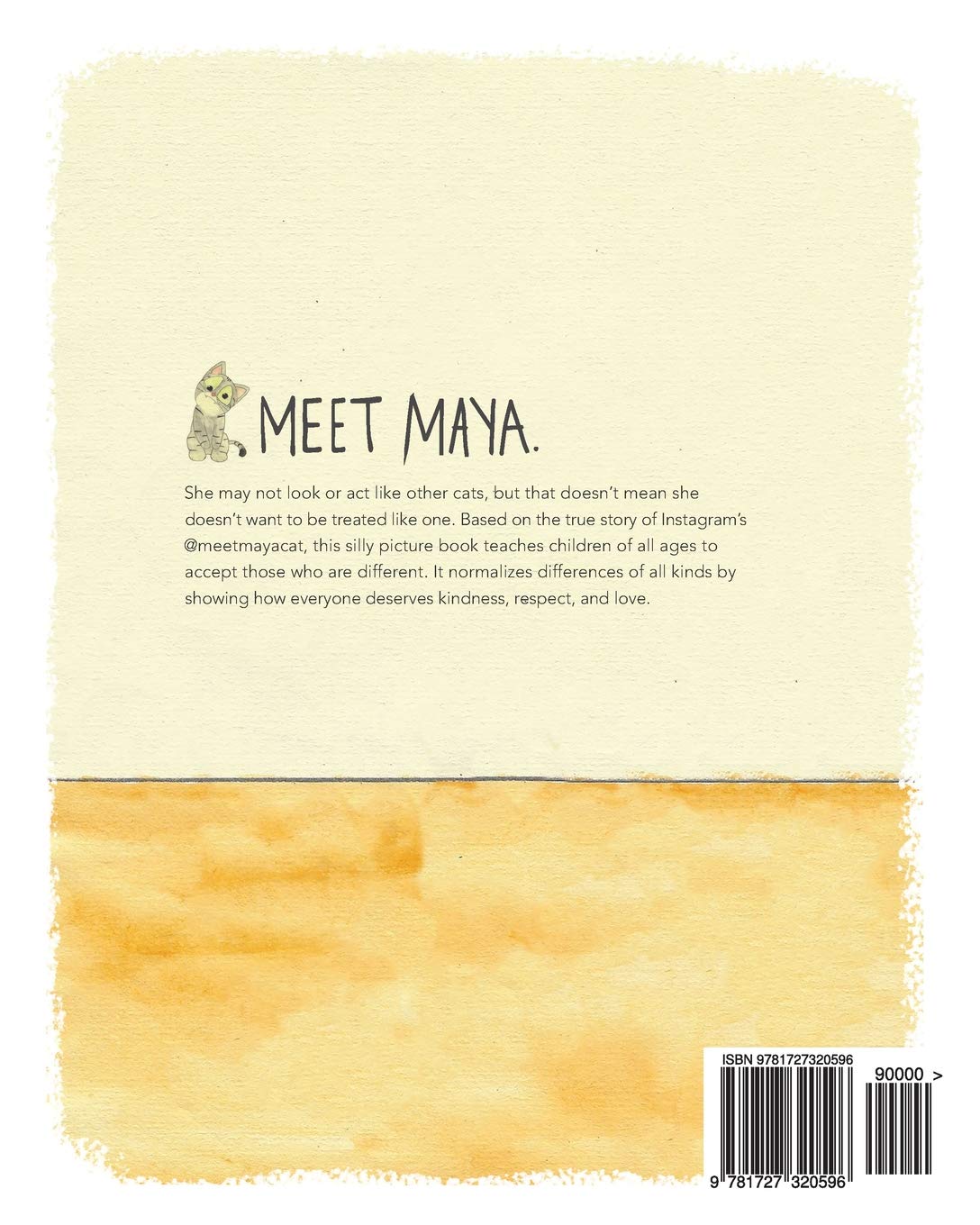Meet Maya Cat book back cover
