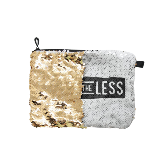 Never The Less — Sequin Cosmetic Bag