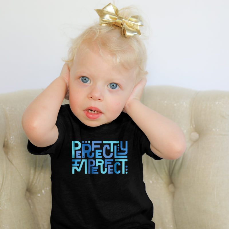 girl with williams syndrome wears perfectly imperfect tee