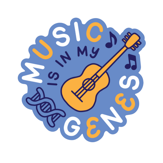 Music Is In My Genes — Sticker