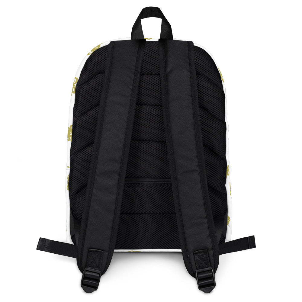 Black and fashion gold vans bag