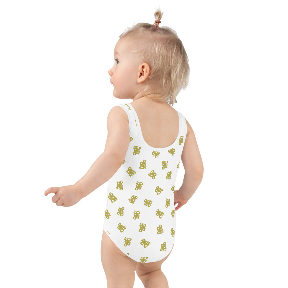 Yellow Shapes — Toddler Swimsuit | Dance Happy Designs x Outshine Labels