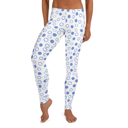 Blue Circles — Women's Leggings | Dance Happy Designs x Outshine Labels