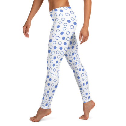 Blue Circles — Women's Leggings | Dance Happy Designs x Outshine Labels
