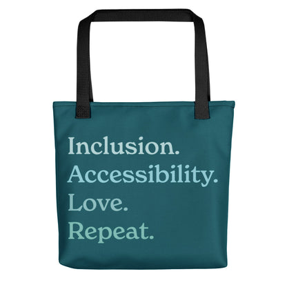 Inclusion. Accessibility. Love. Repeat. — Vinyl Tote
