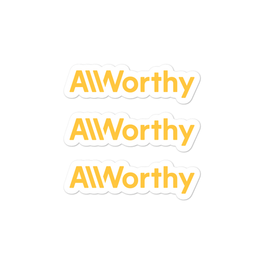 AllWorthy Logo Sticker — 3 Pack