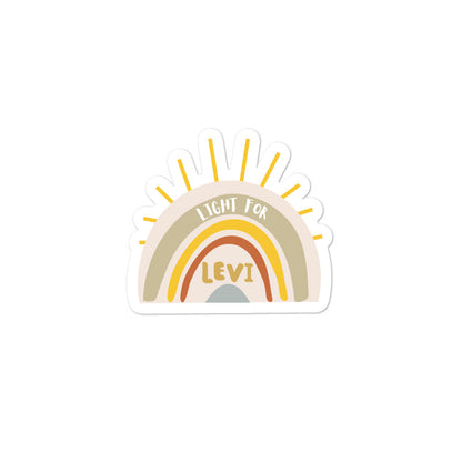 Light For Levi Rainbow — Sticker