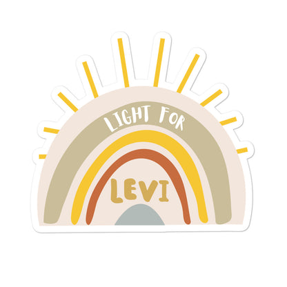 Light For Levi Rainbow — Sticker