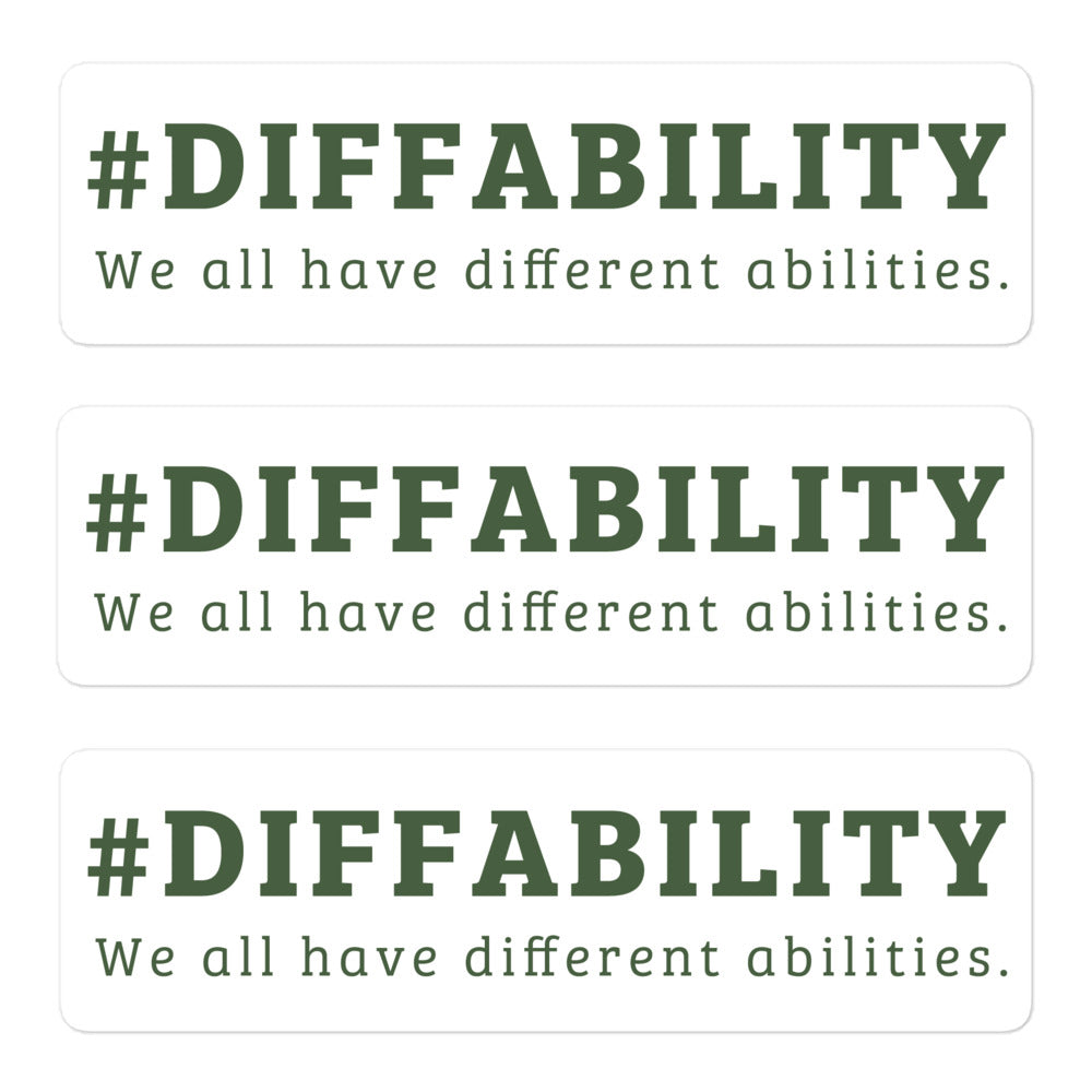 #Diffability — 3 Pack of Stickers