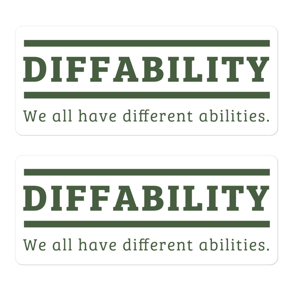 Diffability 2 Pack — Sticker