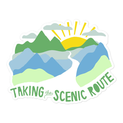 Taking The Scenic Route — Sticker