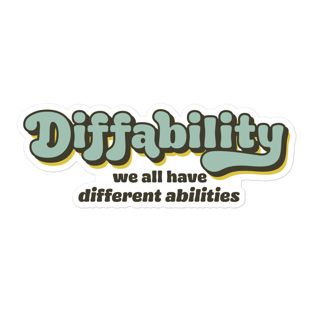 Diffability Retro — Sticker