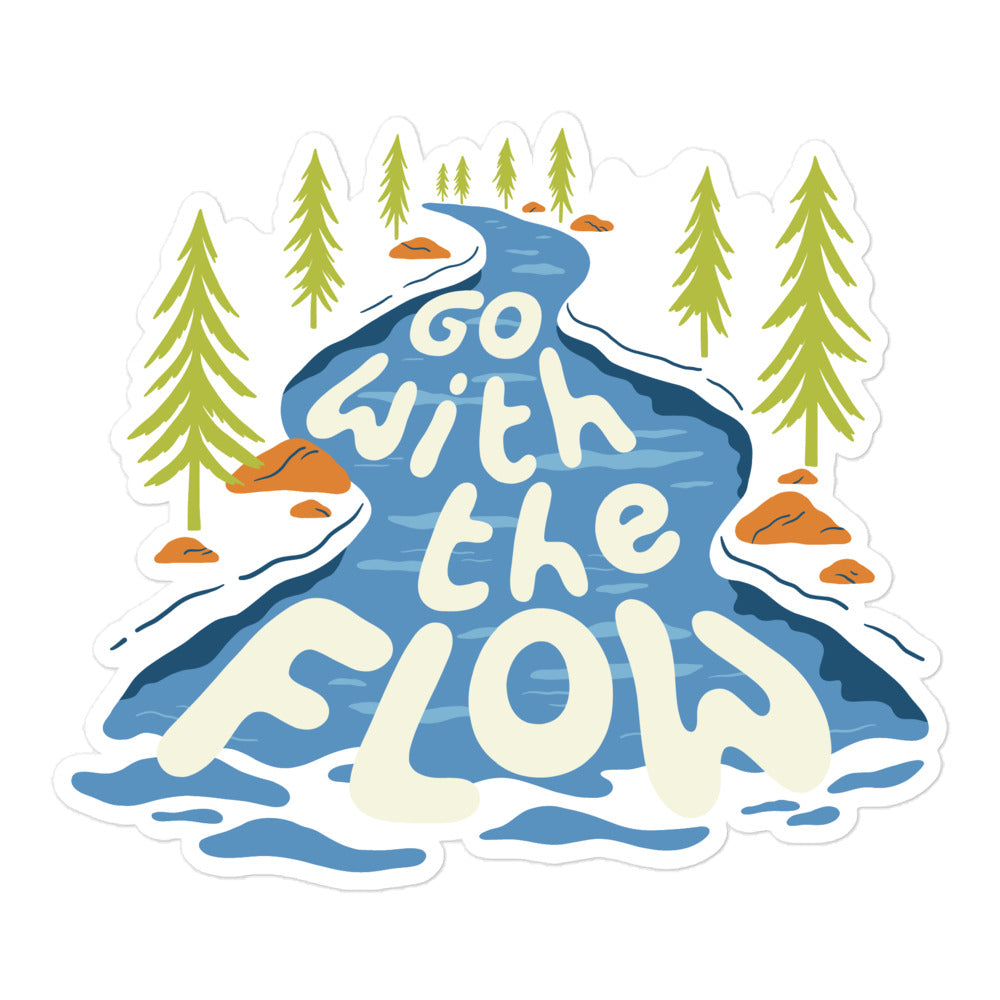 Go With The Flow — Sticker