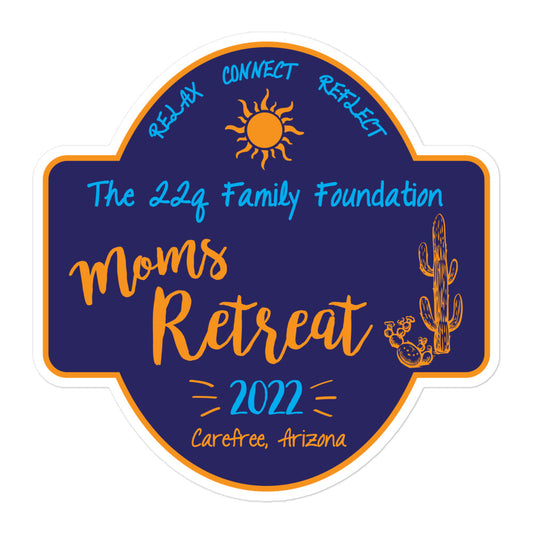 22q Family Foundation —  Moms Retreat — Sticker
