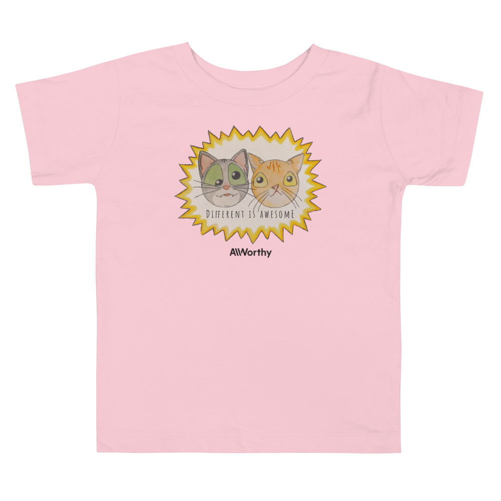 Different Is Awesome (Maya + Smush Collab) — Toddler Tee