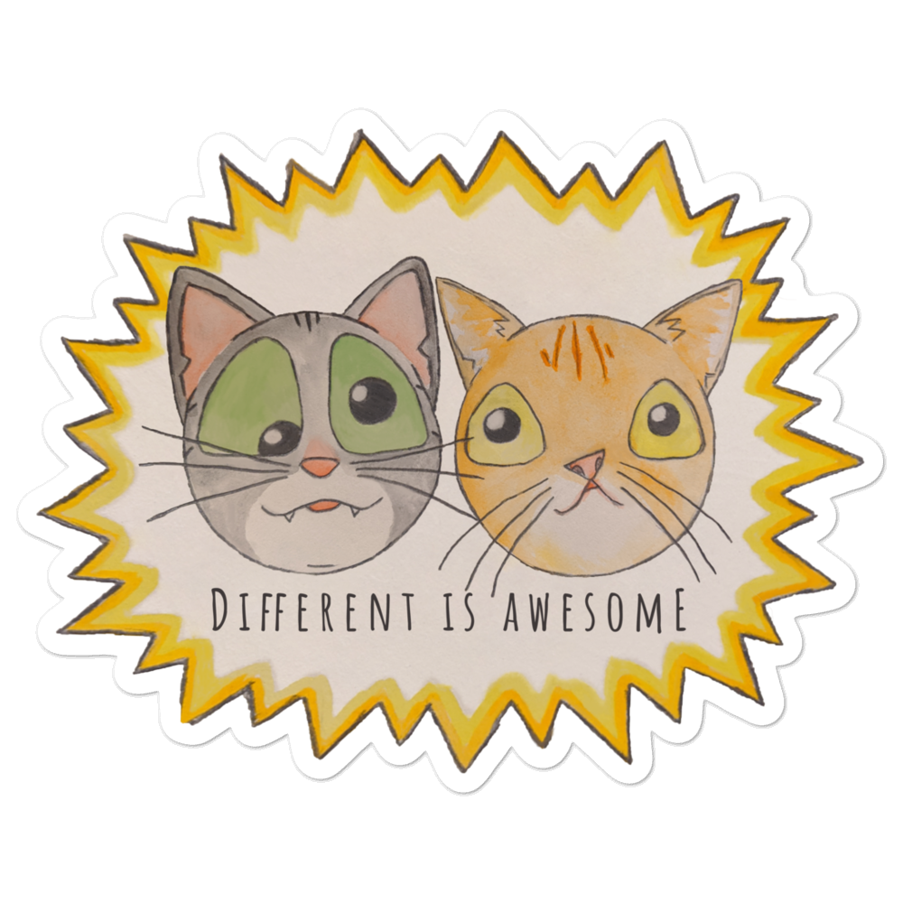 Different Is Awesome (Maya + Smush Collab) — Sticker