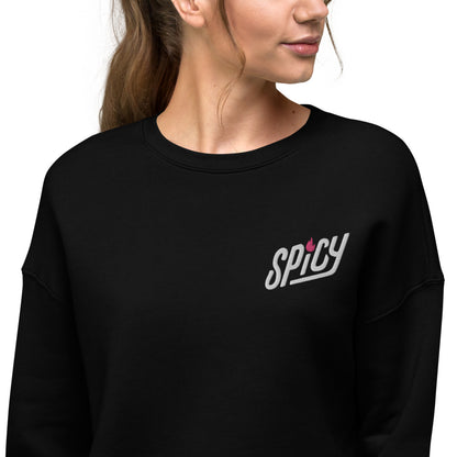 Spicy — Crop Sweatshirt (Embroidered)
