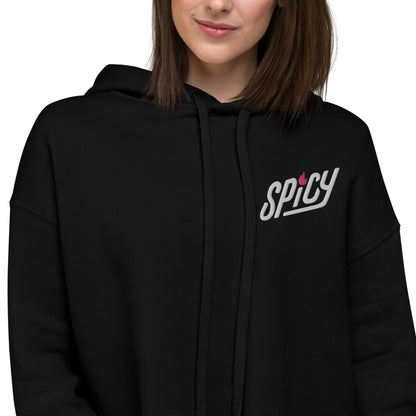 Spicy — Crop Hoodie (Embroidered)