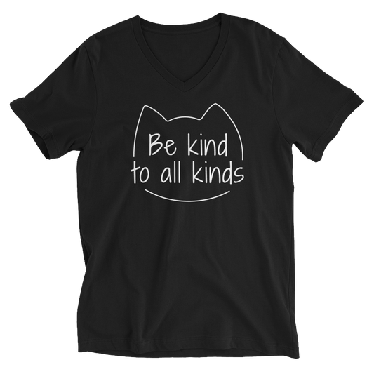 Be Kind To All Kinds — Adult Unisex V-Neck