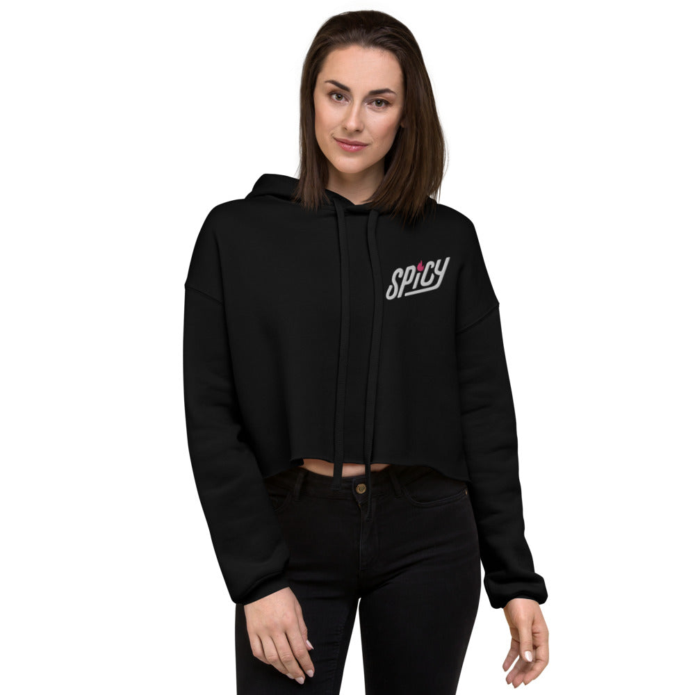 Spicy — Crop Hoodie (Embroidered)