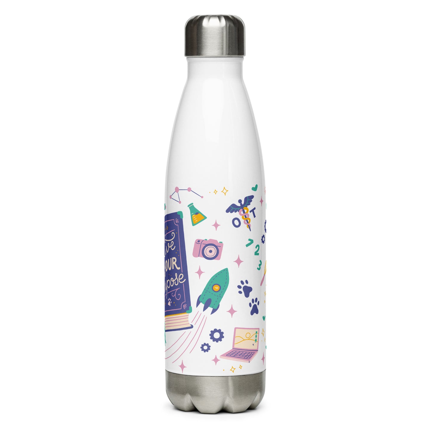 Live Your Purpose — 17oz Water Bottle