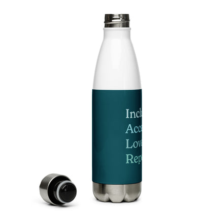 Inclusion. Accessibility. Love. Repeat. — 17oz Water Bottle