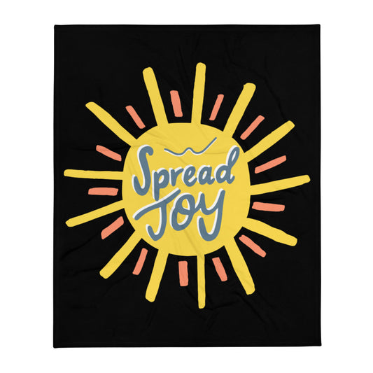 Spread Joy — Fuzzy Throw Blanket