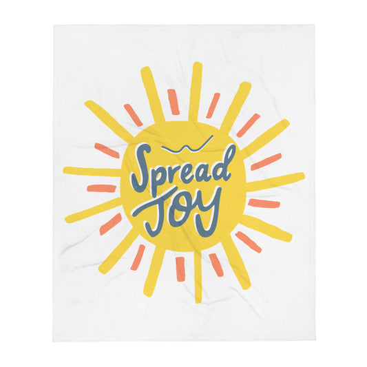Spread Joy — Fuzzy Throw Blanket