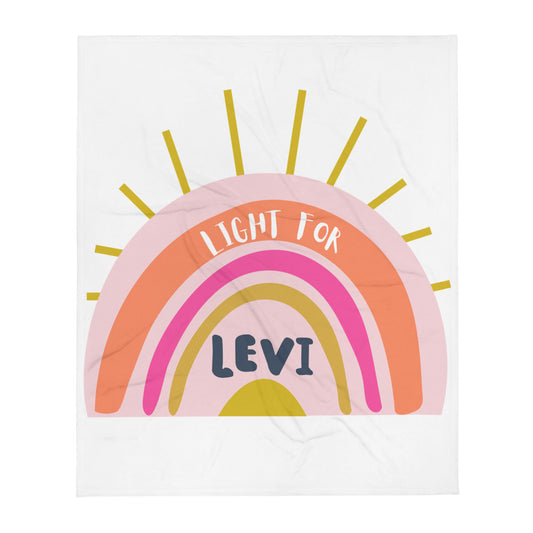 Light For Levi — Fuzzy Throw Blanket