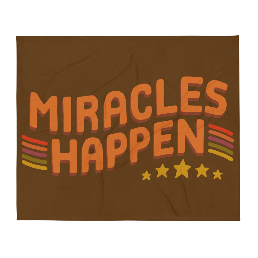Miracles Happen — Fuzzy Throw Blanket