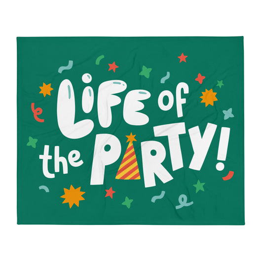 Life Of The Party — Fuzzy Throw Blanket