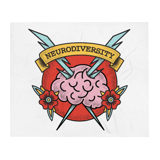 Neurodiversity — Fuzzy Throw Blanket