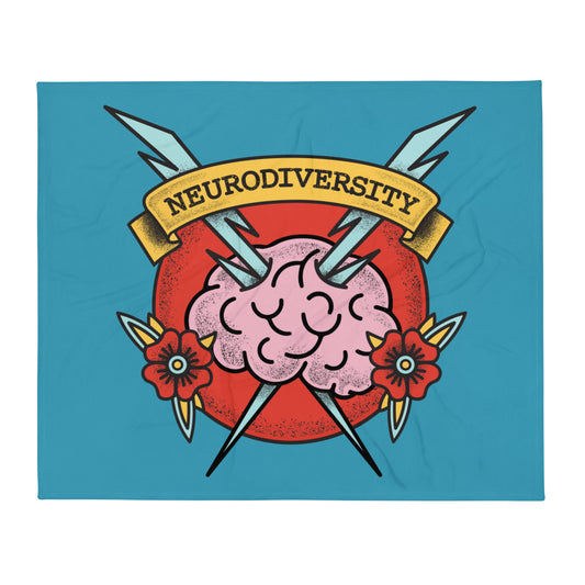 Neurodiversity — Fuzzy Throw Blanket