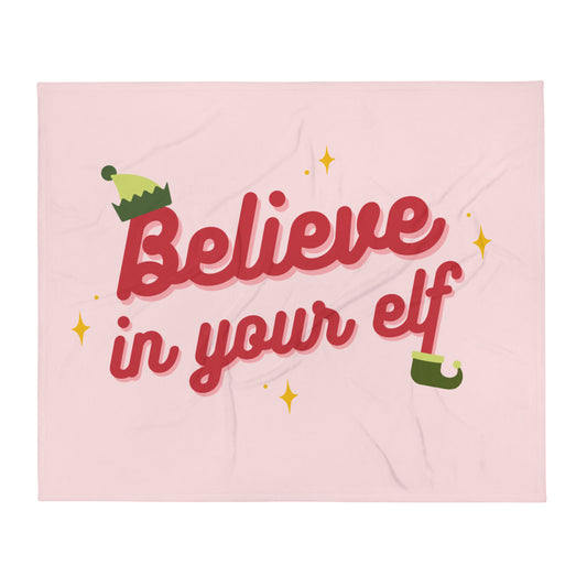 Believe in your Elf — Fuzzy Throw Blanket