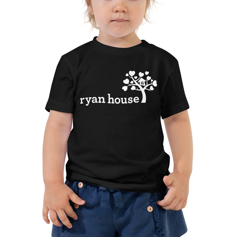 Ryan House — Toddler Tee (White Logo)