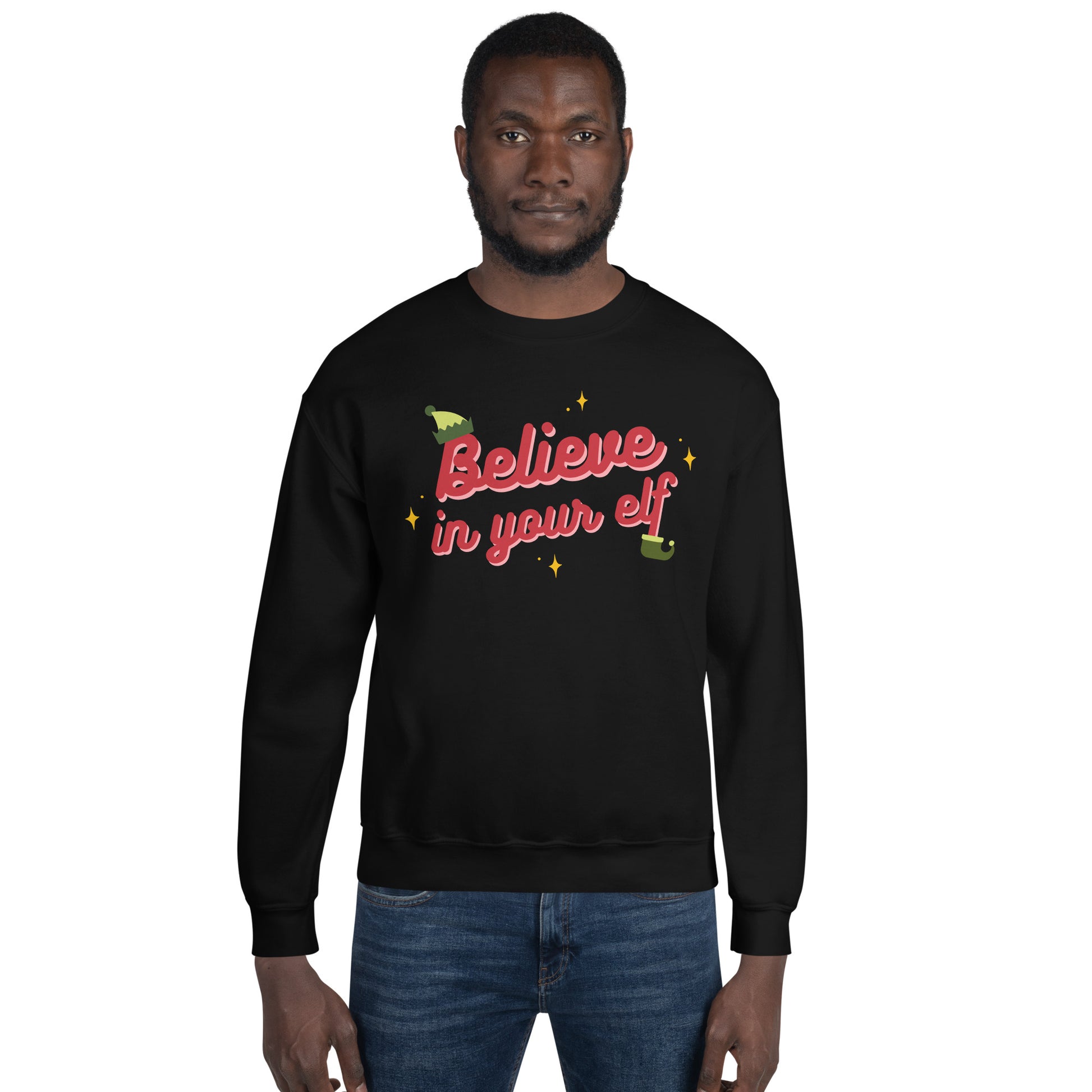 Believe in your Elf — Adult Unisex Crewneck Sweatshirt – Outshine Labels