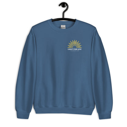Light For Levi Foundation — Adult Unisex Pullover Sweatshirt (Chest Design)