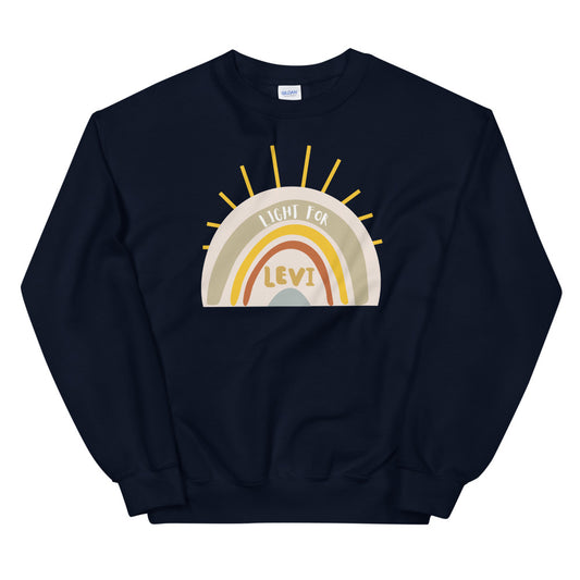 Light For Levi — Rainbow Unisex Sweatshirt