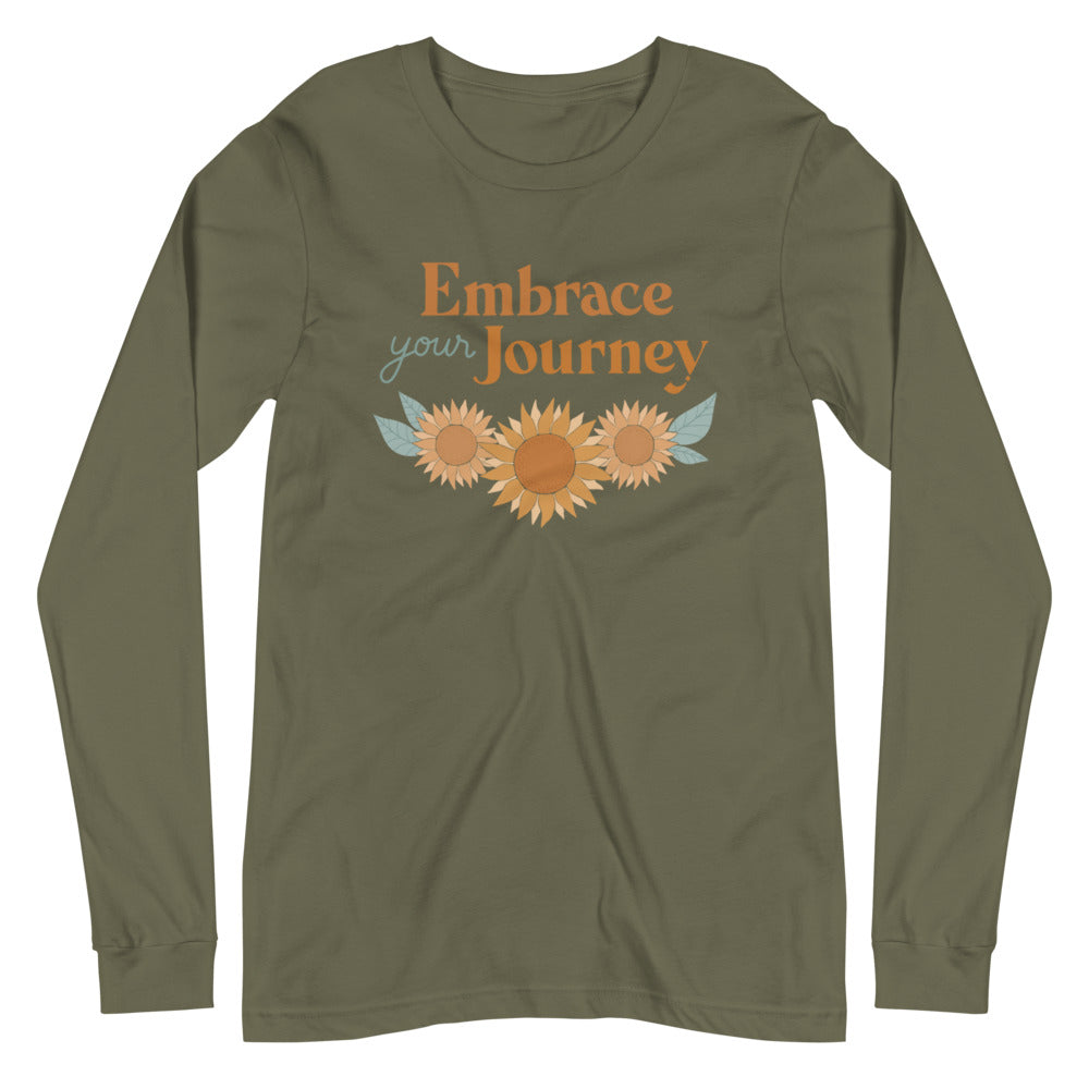 Embrace Your Journey — Adult Unisex Long Sleeve Tee